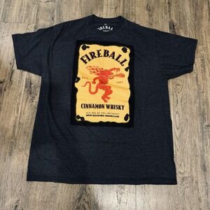 Fireball Cinnamon Whiskey Whisky Classic T-Shirt XL Black
